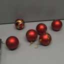 30 Pcs Christmas Ball Ornaments Set, 2.36'' Red and Gold Hand-Painted Ornament Bulk for Xmas Tree, Shatterproof Tree Decorations for Holiday Party, Wreath, Winter Décor