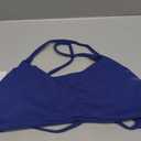 Aoxjox Women's Workout Sports Bras Fitness Ivy Low Impact Bra Yoga Crop Tank (Medium, Bellwether Blue)