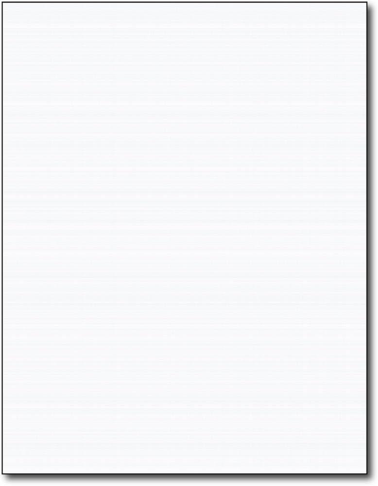 Heavyweight Linen Textured Cardstock - 50 Sheets - Blank Thick Paper for Inkjet/Laser Printers (White)