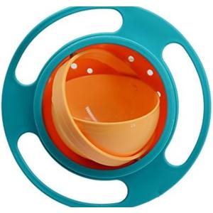 ZTL Gyro Bowl 360 Dgree Rotation Spill Resistant Gyroscopic Bowl with Lid 2 Pack