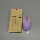 TECKNET Wireless Mouse, 2.4G Ergonomic Optical Mouse, Computer Mouse for Laptop, PC, Computer, Chromebook, Notebook, 6 Buttons, 24 Months Battery Life, 4000 DPI, 6 Adjustment Levels (Gradient Lavender)