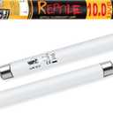 LUCKY HERP T8 15W UVB 10.0 Reptile Light, 18inch UVA UVB Reptile Light Bulb 2 Pack, Fluorescent Lamp for Reptiles Amphibians Lizards Chameleons