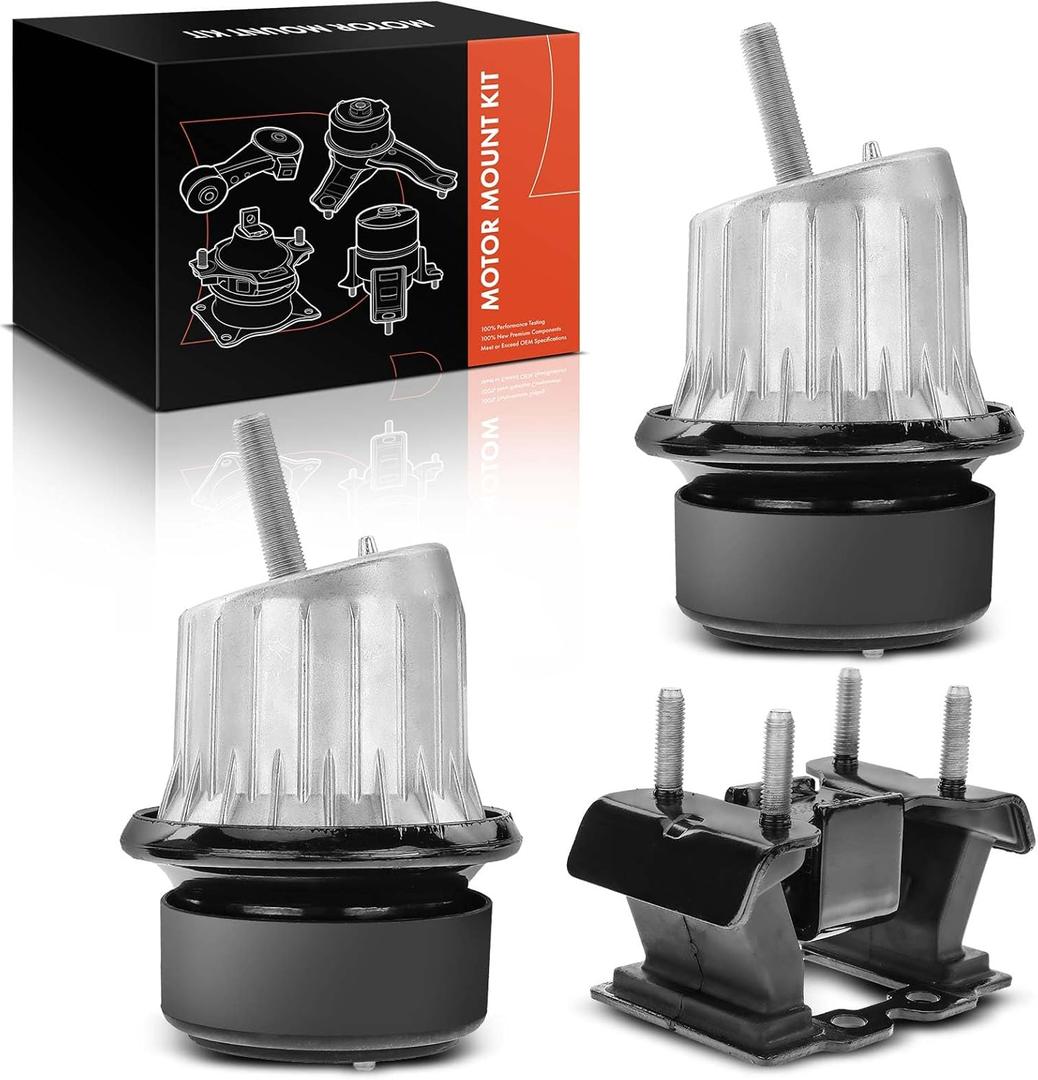 A-Premium 3PCS Engine Motor Mount Transmission Mount Set Compatible with Lexus GS300 2006, GS350 2007-2011, IS250 2006-2015, IS350 2006-2013, Automatic Transmission, Replace# 1236131201, 1236131200