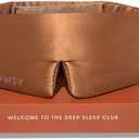 DROWSY Silk Sleep Mask - Face-Hugging, Padded Cocoon for Luxury Sleep in Total Darkness - 100% Pure Mulberry Silk (Tuscan Kiss)