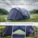 4/6 Person Easy Pop Up Tent,Camping Tent with Skylight and Rainfly,Waterproof,Quick Setup-Instant Tents for Camping Outdoor