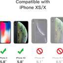 JETech Matte Case for iPhone Xs and iPhone X 5.8-Inch, Shockproof Military Grade Drop Protection, Frosted Translucent Back Phone Cover, Anti-Fingerprint (Black)