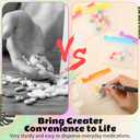 Sherr 35 Pcs Pill Pouch Bags Zippered Pill Pouch Set Reusable Translucent Medicine Organizer Self Sealing Medicine Organizer Travel Plastic Bags with Slide Lock for Storage(Bright,Bright Colors)