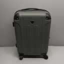 Travelers Club Chicago Hardside Expandable Spinner Luggage, Thyme Green, 22" Carry-On