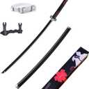 JIHPEN sword.New! Demon Slayer Sword. About 41 in. with Display Stand and Belt. Hashira Pillars & Protagonist Katana for Cosplay Purpose. Various Styles  (Tanjirou)