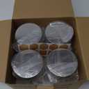 SIXAQUAE Glass Food Storage Containers Jar Stainless Steel Lids 4 Packs 1000ml Airtight Canister Organization Sets Stackable