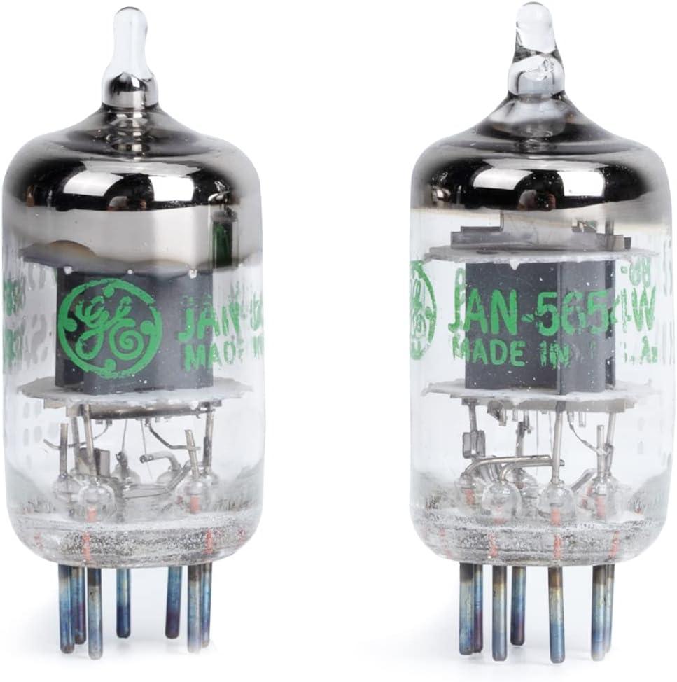 Fosi Audio 7-Pin 5654W Tested/Matched Vacuum Tubes Substitute for 6AK5 6J1 6J2 6J1P EF95 Preamplifier Tubes (2PCS)