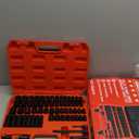 3/ 8" Drive Impact Socket Set - 49-Piece SAE (5/ 16 to 3/ 4 inch) and Metric (8-22mm) Sizes with Extension Bars and Universal Joint Standard & Deep CR-V Material for High Durability Impact Wrench