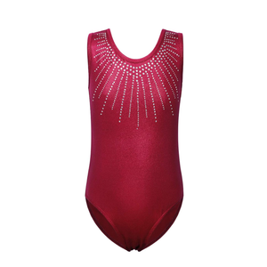 BAOHULU Gymnastics Leotards for Girls Shiny Jewels Kids Athletic Apperal Dance Outfit, 10A