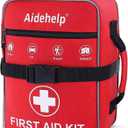 520 Pieces Premium First Aid Kit - Large Emergency Medical Kit for Survival, Car, Home, Travel, Camping, Backpack, Hiking, School (Red)