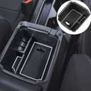 TACORBO Center Console Organizer Compatible with 2022 2023 2024 Taos and 2018 2019 2020-2022 2023 2024 Tiguan Accessories Armrest Secondary Storage Box, Interior ABS Insert Glove Box Tray, White