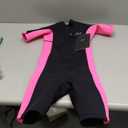 Hevto Kids Wetsuit Shorty for Boys Toddler Girls Youth 2mm Neoprene Thermal Wet Suit Front Zip for Swimming Snorkeling Surfing Diving (8 Slim)