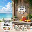 20Pcs Interchangeable Welcome Sign for Front Door Seasonal Wooden Holiday Wreaths Farmhouse Door Decor Changeable Outdoor Decorations for Home Porch Gifts Christmas Fall Outside Hanging Sign