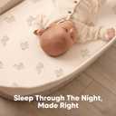 2 x 2-Pack Organic Bassinet Sheets for Girls, Boys - 100% Cotton Bassinet Mattress Sheets Compatible with Halo Bassinest Swivel Sleeper, Graco, Baby Delight, Chicco, Unisex Fitted Bassinet Sheets (Herb)