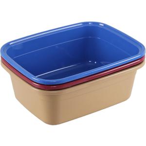 Wekioger Wash Basin 12 Quart, 3 Packs of Small Plastic Dish Pan