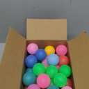 60Pcs Table Tennis Balls,40mm Plastic Ping Pong Ball for Game,Party,DIY Arts,Pet Toy,Decor,Multi Colored,Less Bounce