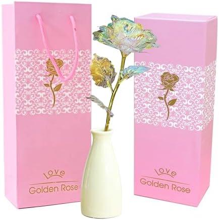 EUHQY for Mom, Mother's Day Valentines Christmas Birthday Gifts for Mom Grandma Women Artificial Rose 2 pack