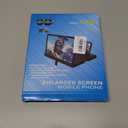 Big Screen Phone Magnifier,Screen Magnifier for Cell Phone,HD Screen Expander for Movies and Videos, Portable Magnifying Screen for Travel,Screen Magnifier Compatible with All Phones (12in, Black)