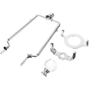 Lamp Shade Harp Holder Kit with Finial Easy Installation Compact Versatile for Table Floor Lamps Durable Parts for Diy Projects and Repairs