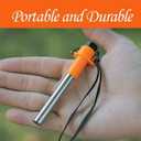 2 x Piezo Ignitor for Canister Stoves, Piezo Ignitor for Camping/Backping stoves, Orange