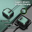 KOREDA Compatible with Samsung Galaxy Buds 3 Case & Galaxy Buds 3 Pro Case with Cleaner Kit, Military TPU Shockproof Protective Hard Cover with Secure Lock for Men (Green)