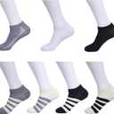 7 Pairs Thin Ankle Socks for Men Women Low Cut Short Sock Pack