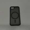 SUPFINE Magnetic for iPhone SE Case 2022 (3rd)/2020 (2nd), iPhone 8 Case (Compatible with MagSafe) (Military Grade Drop Protection) Translucent Matte Phone Cover,Black
