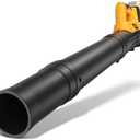 Cordless Leaf Blower for Dewalt 20V Battery, 400 CFM Electric Leaf Blower with 110-MPH, Copper Motor & Turn on Hold Mode, Built-in Protection for Lawn Care (NO Battery) (Yellow)