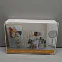 FFK Bathroom Organizer Countertop 2Tier Storage：Bathroom Counter Organizer Acrylic Standing Holder Cosmetic Storage Perfume Shelf for Bathroom Bedroom Dressing Table1