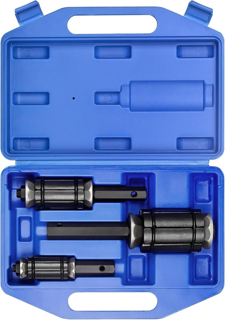 3 Pcs Tail Pipe Expander Kit (1-1/8" to 3-1/2") for Tail Pipe Tubes, Pipe Expander Tool Set, Exhaust Tailpipe Expander Tool Set Compatible with Most Vehicles and Trucks