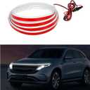 71'' Car Hood Light Strip, Flexible Dynamic Daytime Running Light Strip, Waterproof Auto LED Strip Light with Fuse Protection, Universal Exterior Decor for Most Vehicles (White)