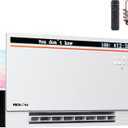 RexTact Smart Panel Heater 1800W with Bluetooth Speaker - 6-in-1 Heater Fan, Lyric Display, RGB Lights, App/Voice/Remote/Touch Control, Wall Mount or Freestanding, Compatible with AlexaWhite