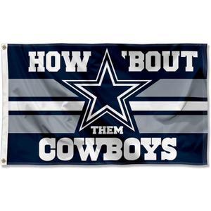 WinCraft Dallas Cowboys How Bout Them Cowboys Flag Outdoor Indoor 3x5 Foot Banner