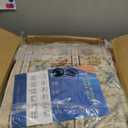 GarveeHome Washable Area Rug 6x9, Soft Vintage Floral Bedroom Rug Non Slip Low Pile Beige Carpet Stain Resistant Throw Rug for Bedside Kids Room Office Dining Room