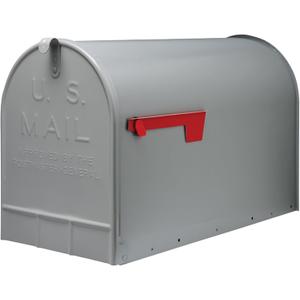 Gibraltar ST2000AM Stanley Post-Mount Mailbox, XL, Gray Steel - Quantity 1