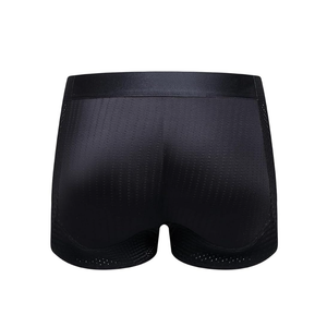 JOCKMAIL Mens Butt Padded Underwear Mens Mesh Shapewear Boxer Briefs with Butt Enhancing Pads XL