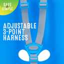 Swurfer Coconut Toddler Swing Comfy Baby Swing Outdoor, 3- Point Adjustable Safety Harness, Secure, Safe Quick Click Locking System, Blister-Free Rope, Easy Installation, Ages 6-36 Months