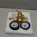 Nitrogen Regulator 0-600PSI CGA580 Inlet, 1/4-Inch Male Flare Outlet Connection,Heavy-Duty Handle,Self-Reseating Relief Valve,Nitrogen Tank Regulator