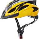 UPANBIKE Adult Bike Helmet - One-Piece Adjustable Safety Protection for Mountain & Road Bikes (Yellow+Black)