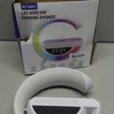 Smart Alarm Clock with Wireless Charging, 9.45" RGB Night Light Table Lamp, Bluetooth Speaker, Sound Machine, Sunrise Wake Up Light, Dimmable LED Lamp for Bedroom, Home Office, Dorm
