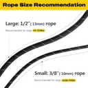 Fida Durable Slip Lead Dog Leash, 6 FT x 1/2" Heavy Duty Dog Loop Leashes, Comfortable Strong Rope Slip Leash for Large Medium Dogs, No Pull Pet Training Lead with Highly Reflective(1/2", Black)