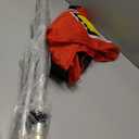 4Less NACHOS Windless Swooper Flag Feather Banner Sign 15 ft Tall Large Pole Spike Kit rf-h, Red