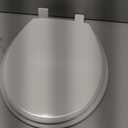 Mayfair Cassel Slow Close Toilet Seat, Easy Clean, Non Slip Premium Wood Seat, Easy Install, Made in USA, Round, White