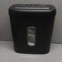 Amazon Basics 8-Sheet Cross Cut Paper Shredder and Credit Card Shredder - Black