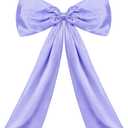 Bow Decor Large Bow for Room, Coquette Giant Ribbon Tie for Birthday Party Backdrop Wall Decor (Lavender Purple, 24 x 36 Inches)