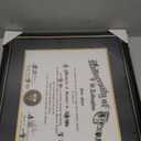 2 Pack 15x18 Black Gold Color Document Frame for 11x14 Diploma/Certificate/Picture, Includes Double Mat and UV Protection Acrylic (Black Over Gold Double Mat)